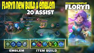 Floryn Best Build and Emblem 2024  New Emblem with Floryn  Roam Gameplay  MLBB [upl. by Alekram]