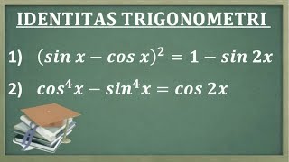 Identitas trigonometri cara mudah identitas trigonometri bentuk ruas kanan sama dengan ruas kiri [upl. by Skell699]