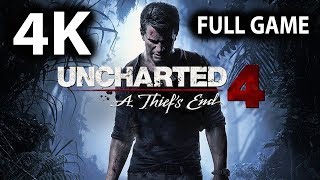 Uncharted 4 Remastered Full Game Walkthrough  No Commentary PS4 PRO 4K 60FPS [upl. by Fayette]