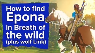 How to find Epona in Breath of the Wild plus Wolf Link Amiibo [upl. by Repip]