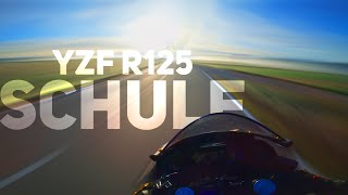 WEG ZUR SCHULE AUF EINER YAMAHA YZFR125  Hurric Sportauspuff  RAW [upl. by Zenger417]