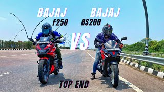 Bajaj Rs200 Bs6 Vs Bajaj Pulsar F250  ये उमीद ना थी  Long Race [upl. by Steve]