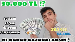 Derece Öğrencileri Ne Kadar Kazanıyor  KOÇLUK BURSLAR ÖZEL DERS YOUTUBE [upl. by Tabby]