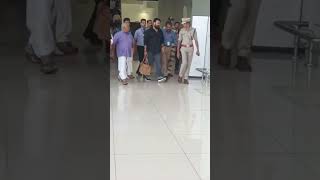 Lalettan in Kannur Airport Today kannur mohanlal lalettan mvjayarajan thecompleteactor [upl. by Halsy629]