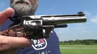 Merwin Hulbert Engraved Medium Frame SA Spur Trigger Revolver 06272023 [upl. by Akemrej779]