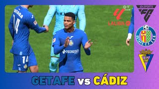 GETAFE vs CÁDIZ  La Liga 202324  EA FC 24 [upl. by Samled]