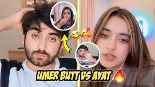 Umer Butt VS Ayat Live TikTok Match 🔥Umer Butt ne Maafi Mangli 😂Complete 9 August umerbutttiktok [upl. by Indys]