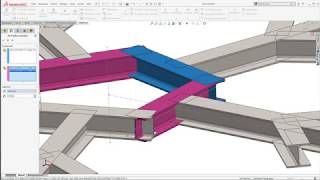 Structural Steel Design with SOLIDWORKS  SolidSteel parametric  quotThe Snow Flakequot  Teaser 7 [upl. by Naujahs]