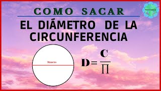 Encontrar el DIÁMETRO de la CIRCUNFERENCIA😍 Problema resuelto [upl. by Alvarez439]