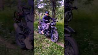 Testing Royal Enfield Himalayan after servicing at home • downhill royalenfield mountains village [upl. by Nala552]