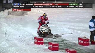 LaVallee gets gold in Snowmobile Freestyle [upl. by Al]