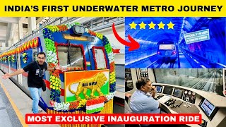 India’s First Underwater Metro Inauguration Journey  Most Exclusive Kolkata Underwater Metro Vlog [upl. by Wivinia435]