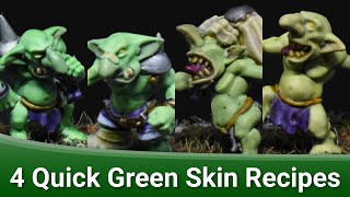 4 Quick Green Skin Recipes  Painting Guide [upl. by Aletta]