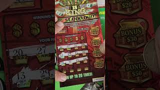 20 worth of Cash is King  Queen Michigan Lottery [upl. by Lytsyrk471]