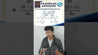 Factorizacion de expresion UNAM admision Mexico matematicas algebraticos admisión [upl. by Hsital]