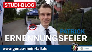 Studierendenblog Polizei NRW EJ 2017 Patricks Ernennungsfeier [upl. by Anastice314]