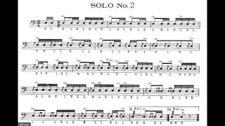 Charley Wilcoxon  150 rudimental solo n°2music notes [upl. by Anan]