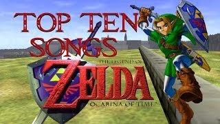 Top Ten Zelda Ocarina of Time Songs N64 [upl. by Zul399]