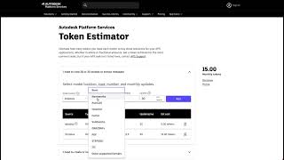 Part 1 How to use Token Estimator  Model Derivative API [upl. by Cart]