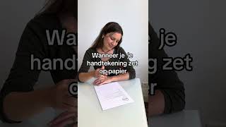 Het wordt een soort hiëroglief 📜 postnl handtekening [upl. by Frechette]