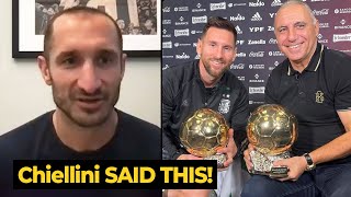 Giorgio Chiellini on Messi vs Haaland Ballon dOr 2023  Football News Today [upl. by Drobman]