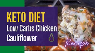 Low Carb👍 Keto Diet Healthy Chicken Cauliflower Recipe😋 Keto Meal Plan keto shorts ketodiet [upl. by Woods]