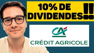 Action Crédit Agricole banque résiliente à 10 de dividendes sur PEA [upl. by Laroc663]