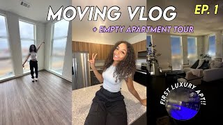 my first luxury apartment  apartment tour moving vlog  Living Alone at 20 [upl. by Merv]