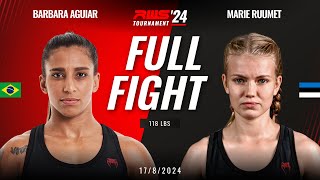 Full Fight l Barbara Aguiar vs Marie Ruumet I RWS [upl. by Enelyad]