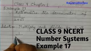 Class 9 Number systemsRationalise the denominator of 12√3 maths ncert [upl. by Sosthenna]