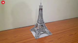 How to make Eiffel Tower with cardboardhandmadeart studio [upl. by Fahey]