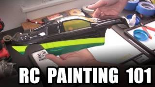 RC Painting 101  Lexan body basics w spray paint [upl. by Questa87]