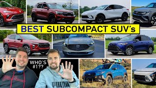 BEST Subcompact SUVs to Buy Now  Our Expert Ranking After Reviewing Them All [upl. by Evangelin]