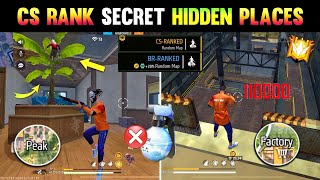 Cs  Br Rank  10 Secret Hidden Places For Grandmaster 😱  Top 10 Hidden Places  Rank Push Trick [upl. by Arah]