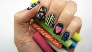 Back to School Chalkboard Nails [upl. by Garrik]