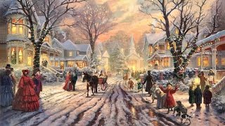 28 Popular Traditional Christmas Carols Christmas songs with Festive Art by THOMAS KINKADE [upl. by Ahsart]