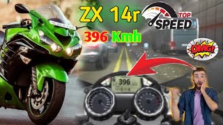 Super Bike ZX 14r Top Speed 396 kmh  Super Bike  Kawasaki Ninja ZX 14r  Top speed [upl. by Nylsirk659]