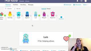 Teacher Roleplay on class dojo Teaching childcarepreschool students pt1 [upl. by Ayra]