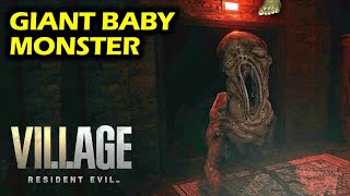 Escaping Giant Baby Monster in House Benevento  Resident Evil 8 Village Walkthrough Beneviento [upl. by Hsetih]