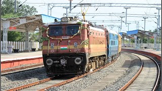 Pollachi  Podanur  CRS Special With Electric Locomotive WAP4 22250  Indian Railways [upl. by Avid]