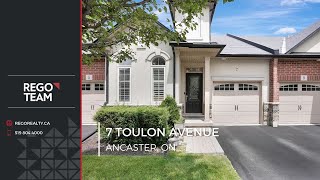 Ancaster Real Estate  7 Toulon Avenue  Rego Team [upl. by Dene]