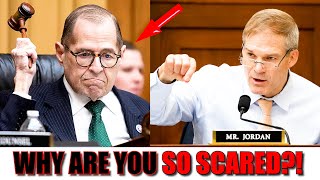 Geriatric Jerry Nadler SOILS HIS SUIT when Jim Jordan asks to play a video [upl. by Haimehen]