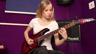 Conquering Dystopia Lachrymose guitar cover by Laura Lace Riga Latvia [upl. by Mateusz766]