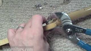 Kluson Tuners How to Install Part 1 by Billy Penn 300guitarscom [upl. by Hajan]