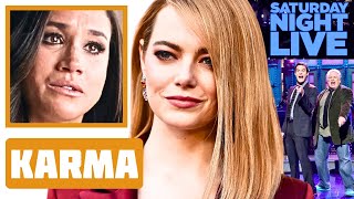 Emma Stone ROASTS Meg on SNL quotYoure a FAKE Princessquot [upl. by Aeresed]