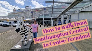 How To WALK from Southampton Central to the City Cruise Terminal [upl. by Orozco]