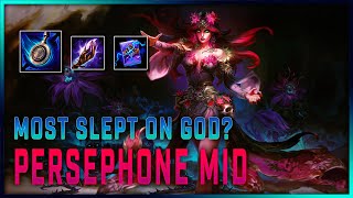 ONE SHOTTING WITH THIS CRAZY PERSEPHONE BUILD  Smite Persephone Mid [upl. by Euhsoj]