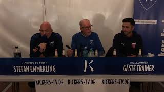 Pressekonferenz nach dem Spiel Kickers Emden vs SV DrochtersenAssel [upl. by Dobbins]