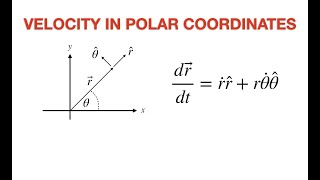 Velocity in Polar Coordinates [upl. by Annovad]