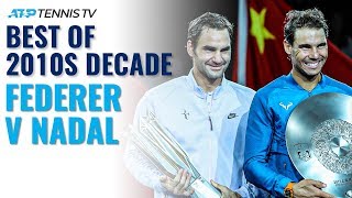 Roger Federer vs Rafael Nadal Best ATP Shots amp Rallies in 2010s Decade [upl. by Pascale]